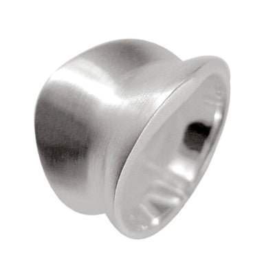 Silberring massiv asymmetrisch poliert Ring 925er Sterling Silber Ringschmuck Damen Ringe - chic - net.de