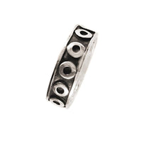 Load image into Gallery viewer, Silberring Muster Kreise dunkel oxidiert 925er Sterling Silber Damen Silberschmuck Ringe - chic - net.de
