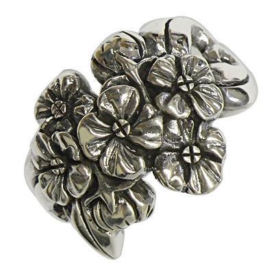 Silberring oxidiert Blumenstrauß Ring 925er Sterling Silber Damen Designer Schmuck Ringe - chic - net.de