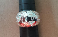 Load image into Gallery viewer, Silberring Puzzle Muster hell oxidiert Ring 925er Sterling Silber Damen Designer Schmuck - chic - net.de
