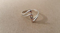 Cargar imagen en el visor de la galería, Silberring S - Formen schwungvoll Ring 925er Sterling Silber Damen Schmuck - chic - net.de
