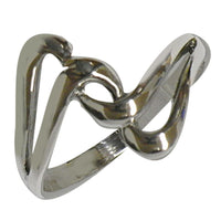 Cargar imagen en el visor de la galería, Silberring S - Formen schwungvoll Ring 925er Sterling Silber Damen Schmuck - chic - net.de
