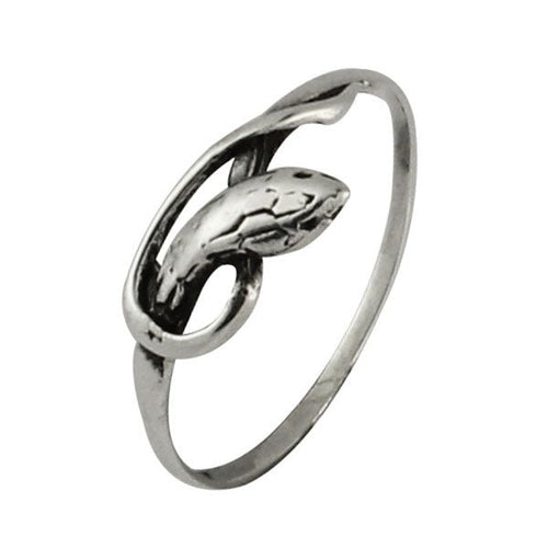 Silberring Schlinge Schlange dünn 925er Sterling Silber Designer Ringe Schmuck - chic - net.de