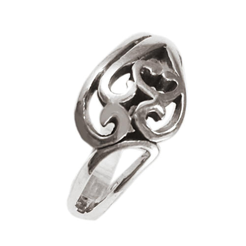 Silberring Schnörkel Glanz Ringe Ring 925er Sterling Silber Damen Herren Schmuck - chic - net.de