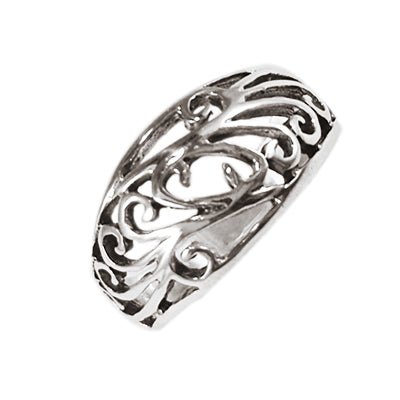 Silberring Spiralmuster oval filigran Ring 925er Sterling Silber Damen Schmuck Ringe - chic - net.de