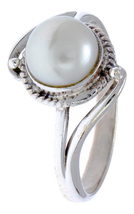 Silberringe Perle Seil Bögen Kugeln rund 925er Sterling Silber Ringe Schmuck - chic - net.de