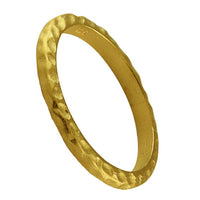 Cargar imagen en el visor de la galería, Silberringe Ring 925 Sterling Silber vergoldet dünn gehämmert - chic - net.de
