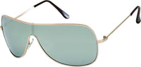 Load image into Gallery viewer, Sonnenbrille Piloten Monoscheiben schmal Brille Metall verspiegelt 400 UV unisex - chic - net.de

