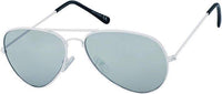 Cargar imagen en el visor de la galería, Sonnenbrille Piloten verspiegelt schwarz grün weiß 400UV - chic - net.de
