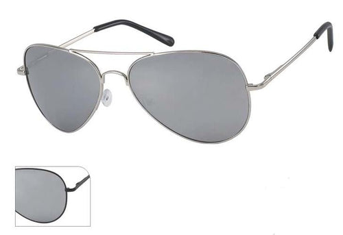 Sonnenbrille Pilotenbrille Pornobrille Spiegelbrille Perlglanz verspiegelt 400UV - chic - net.de