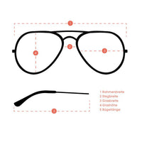 Load image into Gallery viewer, Sonnenbrille Pilotenbrille verspiegelt bunt Metall Unisex Brille 400 UV - chic - net.de
