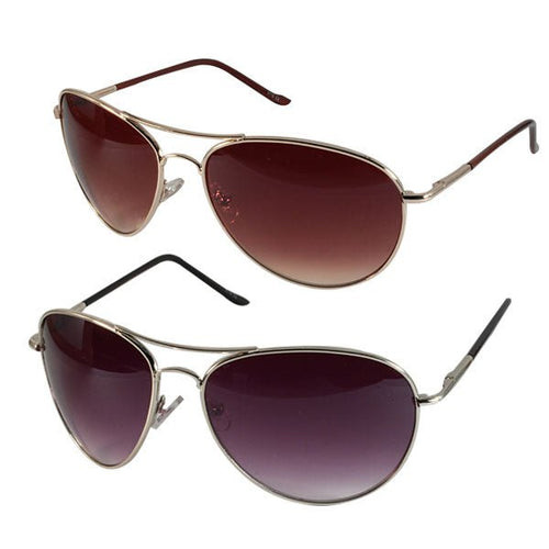 Sonnenbrille Unisex Pilotenbrille Bügelkappen lang getönt 400UV Pornobrille Fliegerbrille - chic - net.de