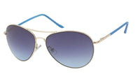 Load image into Gallery viewer, Sonnenbrille Unisex Pilotenbrille bunt Pornobrille Fliegerbrille getönt 400UV silber - chic - net.de
