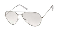Cargar imagen en el visor de la galería, Sonnenbrille Unisex Pilotenbrille Fliegerbrille verspiegelt getönt 400UV Klarglas Pornobrille - chic - net.de
