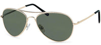 Load image into Gallery viewer, Sonnenbrille Unisex Pilotenbrille Pornobrille Fliegerbrille getönt 400UV Grün Gold - chic - net.de
