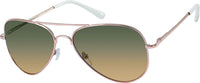 Cargar imagen en el visor de la galería, Sonnenbrille Unisex Pilotenbrille Pornobrille Fliegerbrille getönt 400UV oliv braun getönt - chic - net.de
