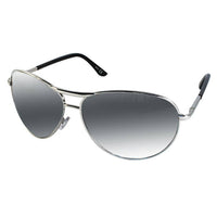 Load image into Gallery viewer, Sonnenbrille Unisex Pilotenbrille Pornobrille Spiegelbrille Perlglanz verspiegelt 400UV silber - chic - net.de
