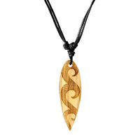 Load image into Gallery viewer, Surferkette Olivenholz Halskette Gravur verstellbar - chic - net.de
