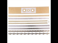 Load image into Gallery viewer, Tattoo Motivbogen golden silbern temporär Seile Sonnen Klebetattoos Schmuck Tattoos - chic - net.de
