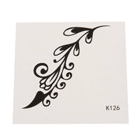 Load image into Gallery viewer, Tattoo schwarz Ranke verzweigt verziert geschlängelt Ornament einzeln 1 Bogen - chic - net.de
