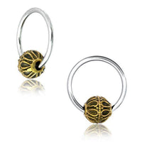 Cargar imagen en el visor de la galería, Universal Piercing Kugel Ring Edelstahl Brass Bögen - chic - net.de
