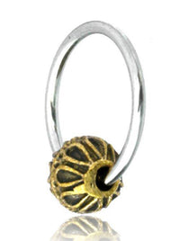 Cargar imagen en el visor de la galería, Universal Piercing Kugel Ring Edelstahl Brass Bögen - chic - net.de
