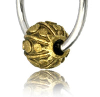 Load image into Gallery viewer, Universal Piercing Kugel Ring Edelstahl Brass Kreise - chic - net.de
